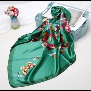 BN large satin scarf 90x90cm